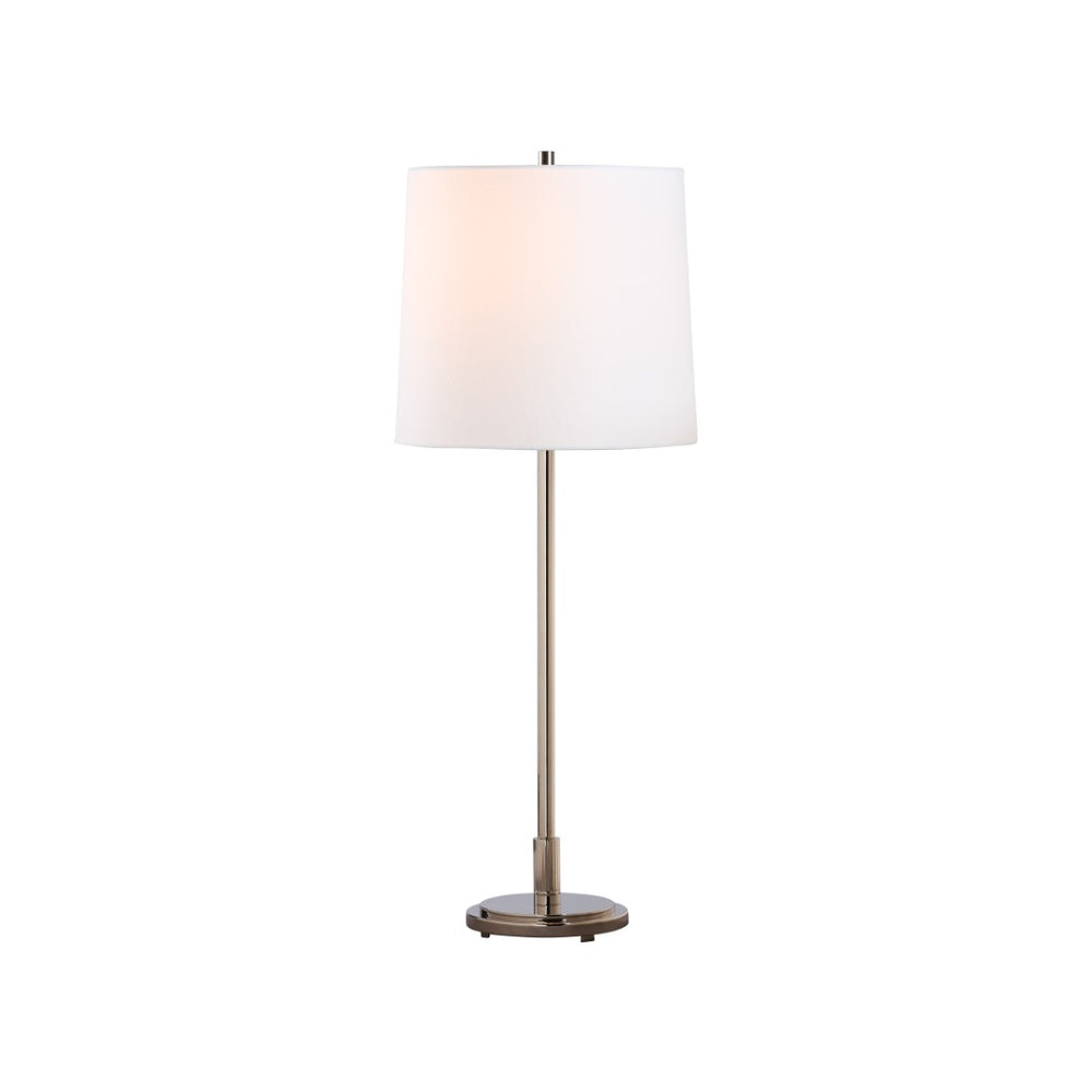 Chelsea House Underwood Sleek Table Lamp By Jamie Merida In Polished Nickel — Minimalist Vintage Charm, 28.5" H 70274