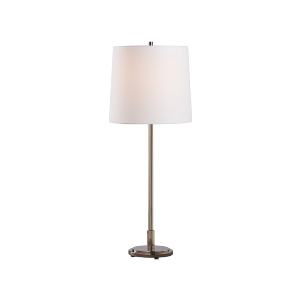Chelsea House Underwood Sleek Table Lamp By Jamie Merida In Polished Nickel — Minimalist Vintage Charm, 28.5" H 70274