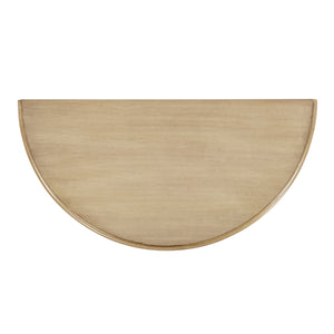 Butler Specialty Danielle Elegant Demilune Console Table With Drawer And Open Shelf For Timeless Home Charm Beige Poplar Wood,Mdf,Resin,Cherry Veneer 7027424-butler