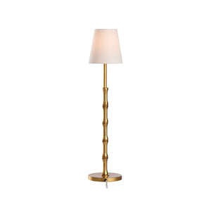 Chelsea House Artois Buffet Lamp By Jamie Merida — Gilt Bamboo-Inspired Sculptural Accent Lamp For Warm Ambient Glow 70275