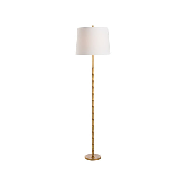 Chelsea House Artois Sculptural Floor Lamp In Aged Brass — Bamboo-Inspired 62" Ambient Light For Modern Homes 70277