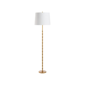 Chelsea House Artois Sculptural Floor Lamp In Aged Brass — Bamboo-Inspired 62" Ambient Light For Modern Homes 70277