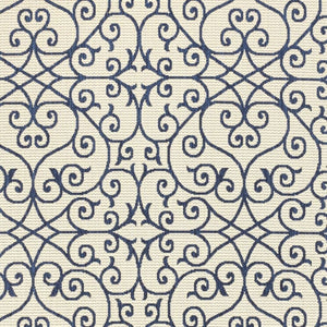 HomeRoots 9' X 12' Navy Blue Geometric Area Rug - Stylish Indoor/Outdoor Comfort for Modern Spaces & Patios 702779