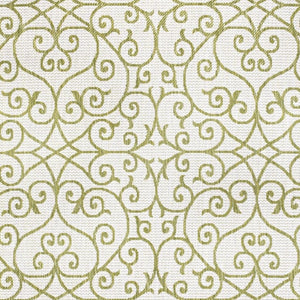 HomeRoots 5' Green and Cream Geometric Indoor Outdoor Area Rug – Durable, Stylish, Easy-Clean Accent for Any Space 702784