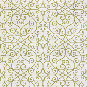 HomeRoots 5' Green and Cream Geometric Indoor Outdoor Area Rug – Durable, Stylish, Easy-Clean Accent for Any Space 702784