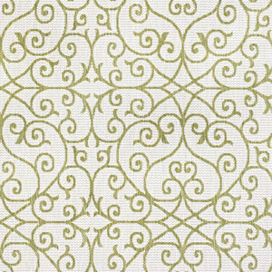 HomeRoots 8' X 10' Modern Green and Cream Geometric Area Rug - Durable, Stylish for Indoor & Outdoor Spaces 702787