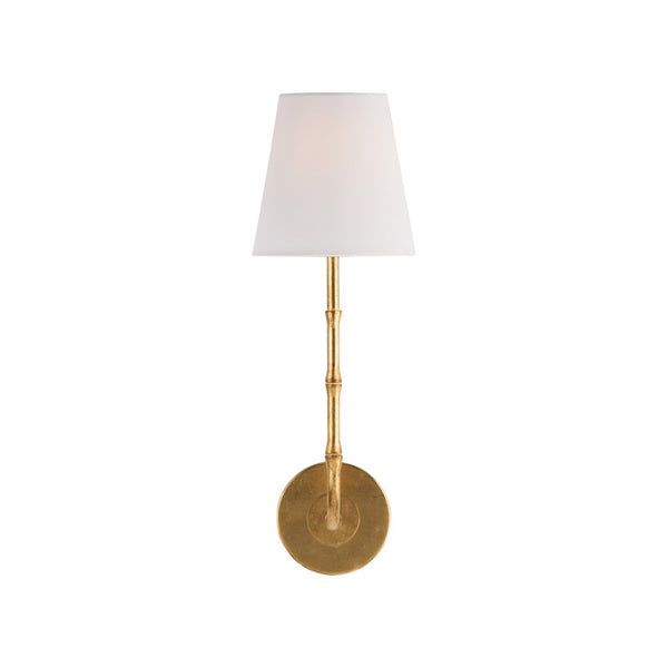 Chelsea House Artois Bamboo Wall Sconce In Antique Gold Leaf Gilt — Sculptural Ambient Lighting For Hallways 70279