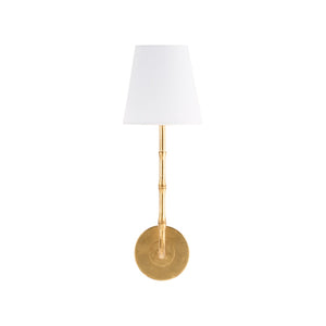 Chelsea House Artois Bamboo Wall Sconce In Antique Gold Leaf Gilt — Sculptural Ambient Lighting For Hallways 70279