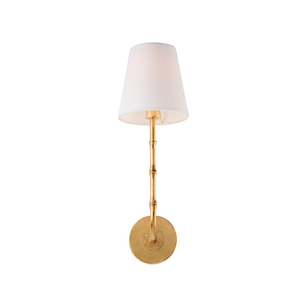 Chelsea House Artois Bamboo Wall Sconce In Antique Gold Leaf Gilt — Sculptural Ambient Lighting For Hallways 70279