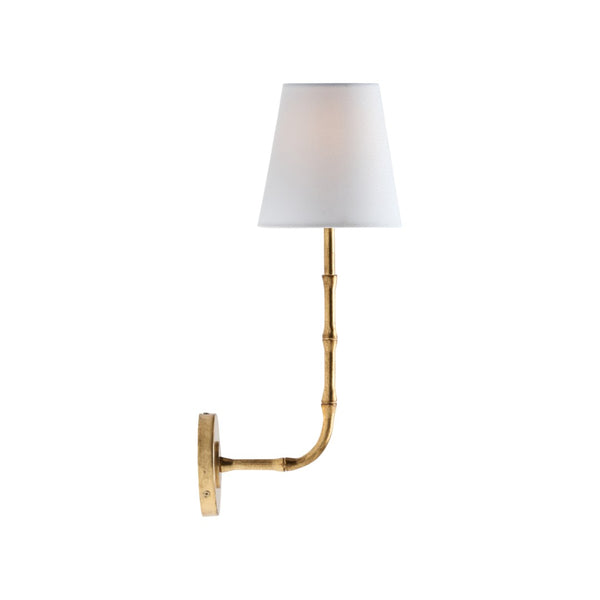 Chelsea House Artois Bamboo Wall Sconce In Antique Gold Leaf Gilt — Sculptural Ambient Lighting For Hallways 70279