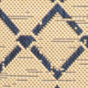 HomeRoots 8' X 10' Beige and Navy Trellis Area Rug – Stylish Indoor/Outdoor Design, Low-Maintenance Comfort! 702801