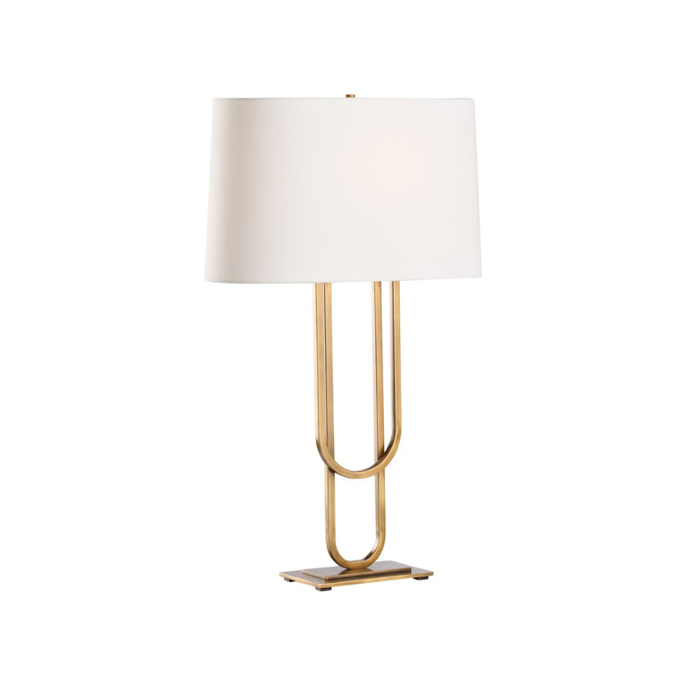 Chelsea House Odeon Sculptural Table Lamp In Aged Brass By Jamie Merida — Vintage-Inspired Warm Ambient Light, 29.5" 70281