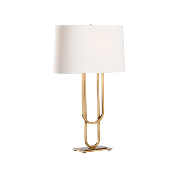 Chelsea House Odeon Sculptural Table Lamp In Aged Brass By Jamie Merida — Vintage-Inspired Warm Ambient Light, 29.5" 70281