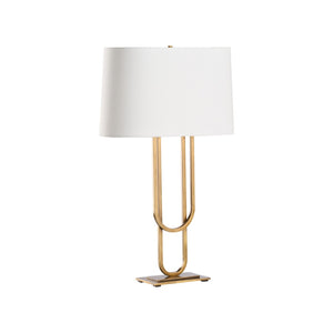 Chelsea House Odeon Sculptural Table Lamp In Aged Brass By Jamie Merida — Vintage-Inspired Warm Ambient Light, 29.5" 70281