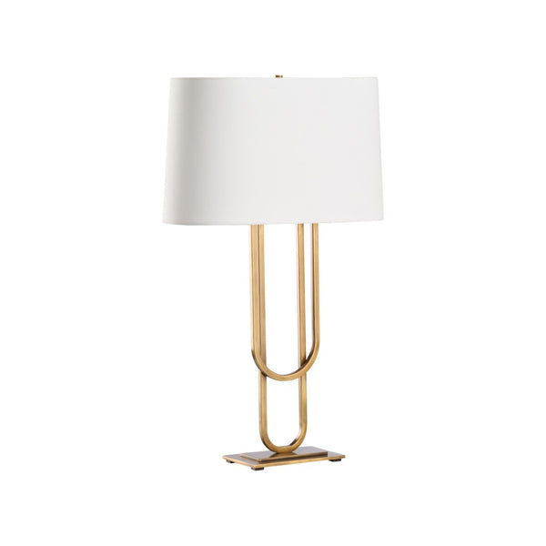 Chelsea House Odeon Sculptural Table Lamp In Aged Brass By Jamie Merida — Vintage-Inspired Warm Ambient Light, 29.5" 70281