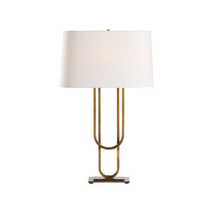 Chelsea House Odeon Sculptural Table Lamp In Aged Brass By Jamie Merida — Vintage-Inspired Warm Ambient Light, 29.5" 70281