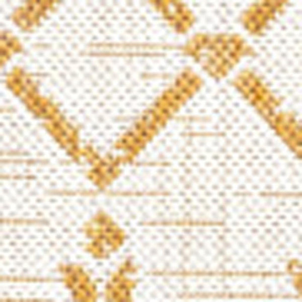 HomeRoots 8' X 10' Cream and Yellow Trellis Rug - Stylish, Durable Indoor/Outdoor Area Carpet for Any Space 702811