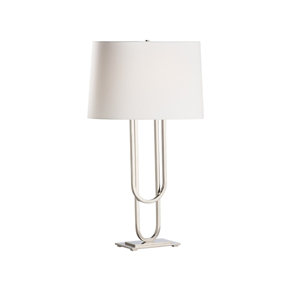 Chelsea House Odeon Sculptural Table Lamp By Jamie Merida — Polished Nickel Finish, 29.5" Statement Accent Light 70282