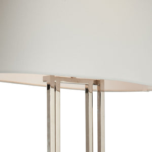 Chelsea House Odeon Sculptural Table Lamp By Jamie Merida — Polished Nickel Finish, 29.5" Statement Accent Light 70282