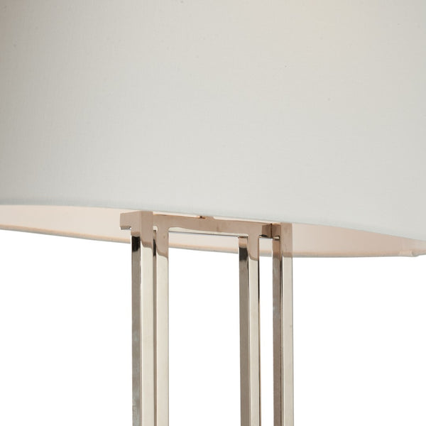 Chelsea House Odeon Sculptural Table Lamp By Jamie Merida — Polished Nickel Finish, 29.5" Statement Accent Light 70282