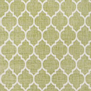 HomeRoots 5' Modern Green and Cream Geometric Area Rug – Stylish, Durable Indoor/Outdoor Design for Any Space 702844