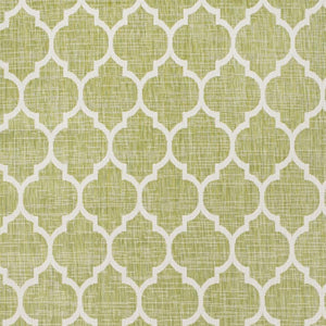 HomeRoots 8' Contemporary Green and Cream Geometric Area Rug – Versatile Indoor/Outdoor Style & Durability 702847