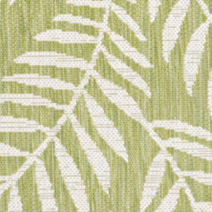 HomeRoots 5' Elegant Green and Cream Floral Area Rug – Indoor/Outdoor Durable Design for Stylish Spaces 702862