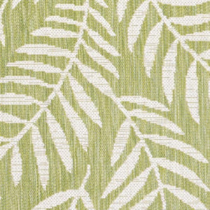 HomeRoots 5' Elegant Green and Cream Floral Area Rug – Indoor/Outdoor Durable Design for Stylish Spaces 702862