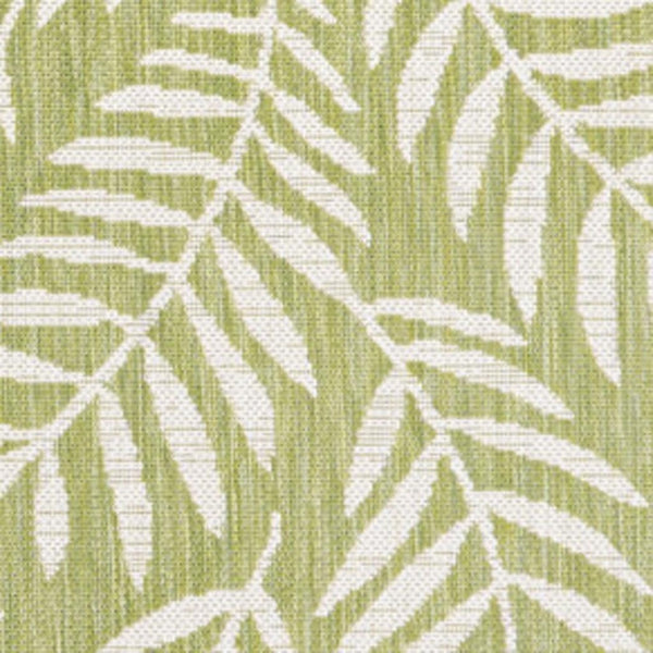 HomeRoots 5' Elegant Green and Cream Floral Area Rug – Indoor/Outdoor Durable Design for Stylish Spaces 702862