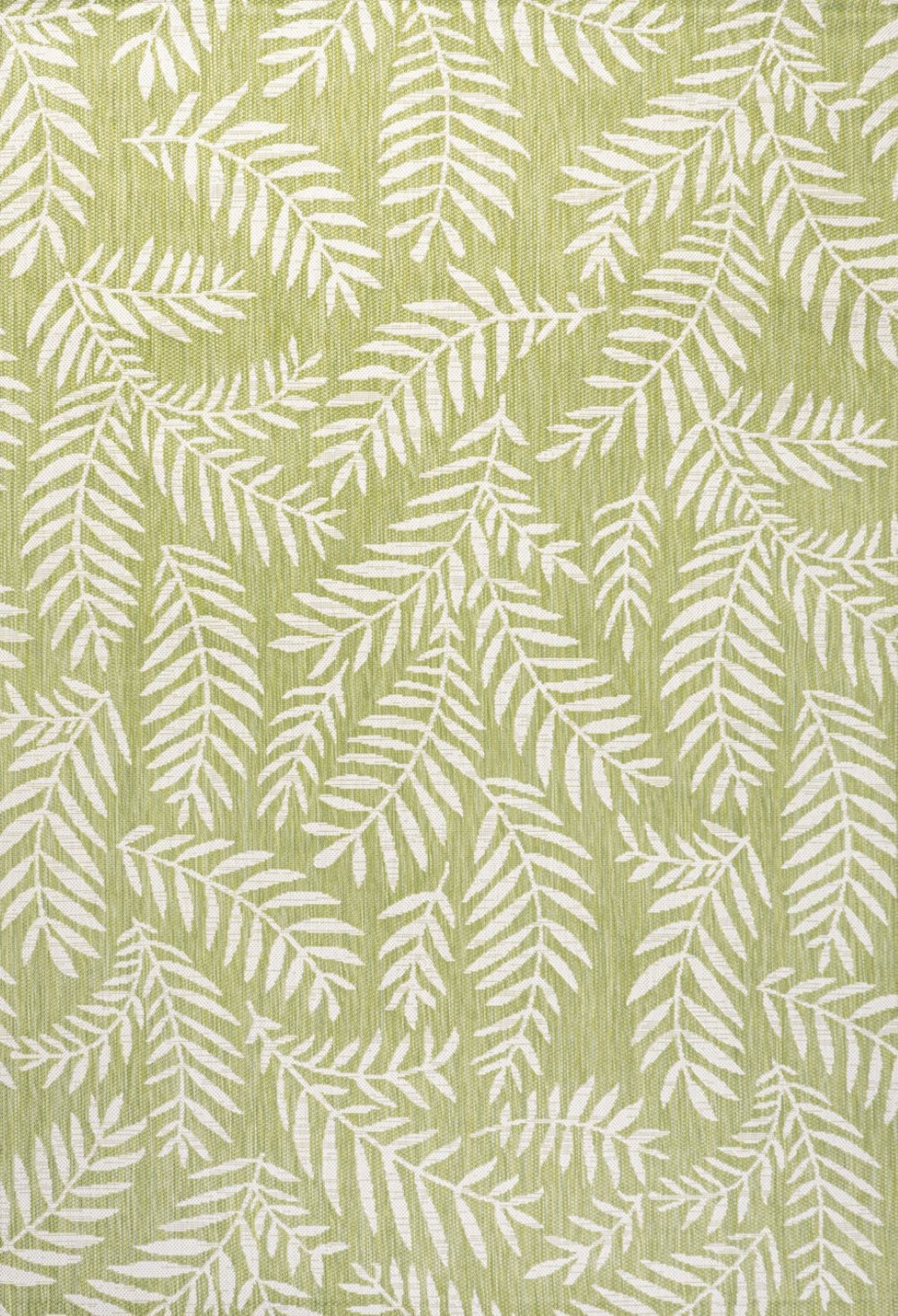 HomeRoots 5' Elegant Green and Cream Floral Area Rug – Indoor/Outdoor Durable Design for Stylish Spaces 702862
