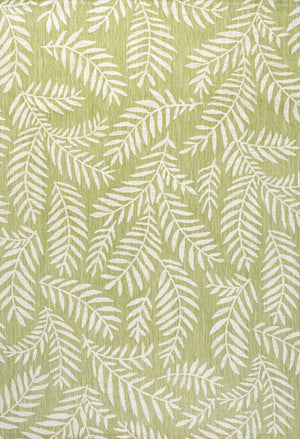 HomeRoots 5' Elegant Green and Cream Floral Area Rug – Indoor/Outdoor Durable Design for Stylish Spaces 702862