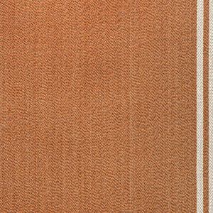HomeRoots 5' Vibrant Orange and Cream Indoor Outdoor Area Rug - Durable, Weather-Resistant, Modern Style! 702873