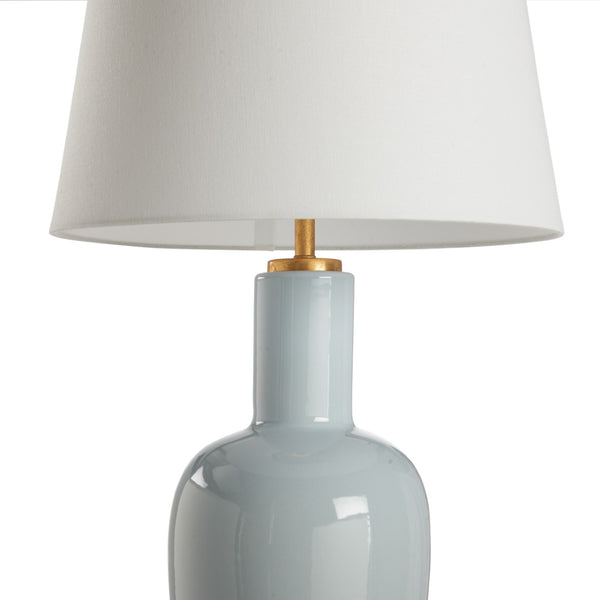 Chelsea House Leigh Soft Blue Ceramic Lamp With Gold Leaf Base — 30" Sleepy Hollow Glaze, Jamie Merida Design 70292