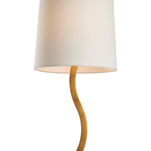 Chelsea House Sway Buffet Lamp By Jamie Merida — Warm Gold Leaf Finish, Slender Curved Silhouette, Soft Glow 70293