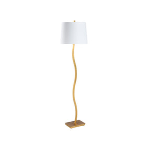 Chelsea House Sway Gilt Floor Lamp — Sculptural 63" Slender Metal Lamp By Jamie Merida For Ambient Accent Lighting 70294