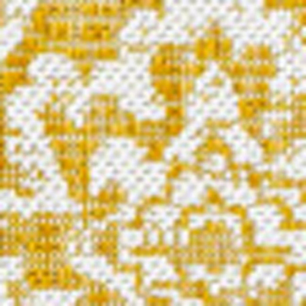 HomeRoots 9' X 12' Medallion Area Rug in Yellow & Cream – Stylish Indoor/Outdoor Durable Design for Any Space 702949