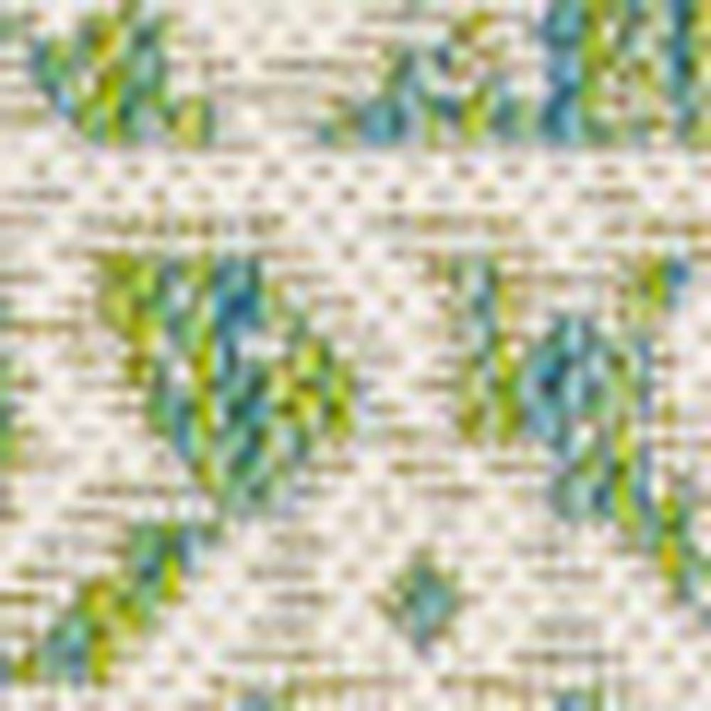 HomeRoots 8' X 10' Cream and Green Medallion Rug – Elegant Indoor-Outdoor Design for Versatile Living Spaces 702973