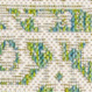 HomeRoots 9' X 12' Cream & Green Medallion Area Rug - Durable Indoor/Outdoor Elegance for Any Space! 702974