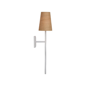 Chelsea House Sway Matte White Right Sconce By Jamie Merida — 27" Slender Curved Wall Light For Elegant Ambient Glow 70298