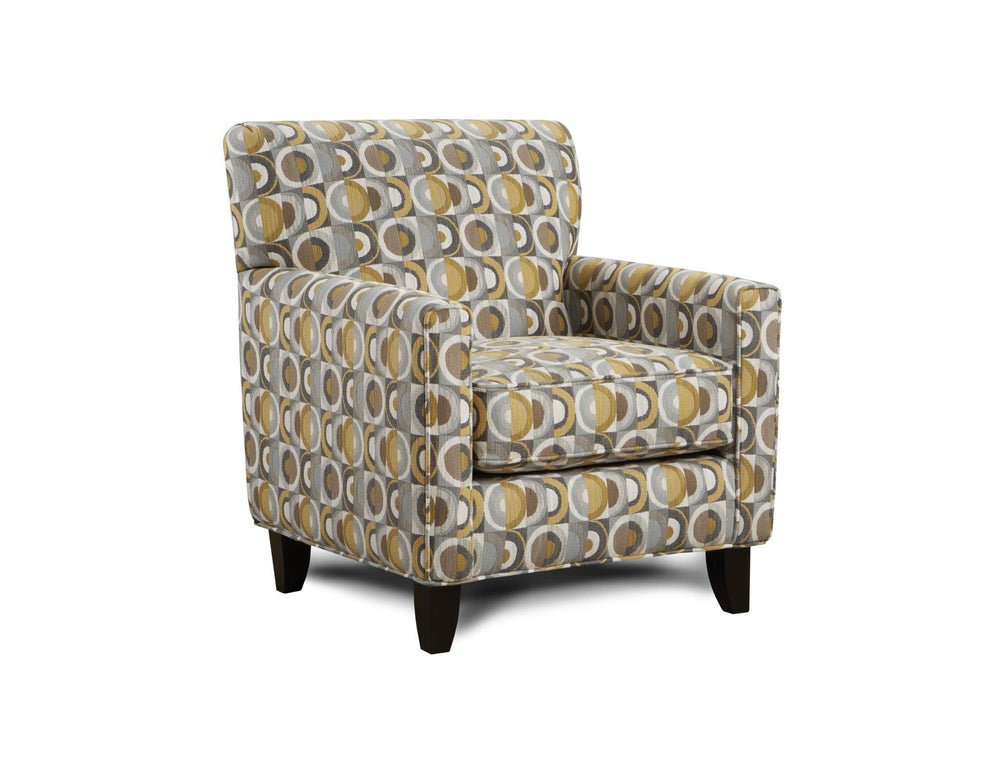 Fusion Dillist Mica Macon Galaxy Accent Chair In Grey - Durable Polyester, Reversible Cushion & Stylish Legs Grey W,100% Polyester 702 Macon Galaxy Chair