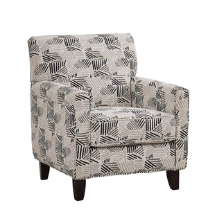 Fusion Wowza Dusk Yorkshire Slate Accent Chair - Stylish Grey & White, Durable, Reversible Cushion Design Grey And White S ,100% Polyester 702 Yorkshire Slate Accent Chair