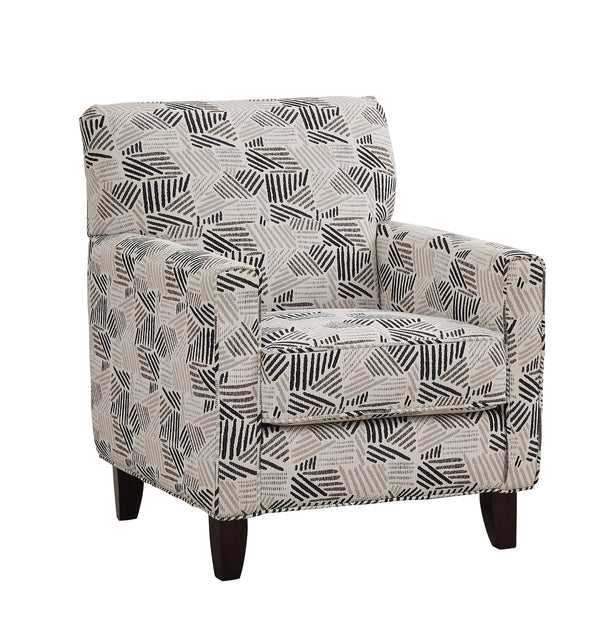 Fusion Wowza Dusk Yorkshire Slate Accent Chair - Stylish Grey & White, Durable, Reversible Cushion Design Grey And White S ,100% Polyester 702 Yorkshire Slate Accent Chair