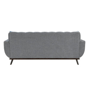 English Elm Solid Wood Leg Chenille Sectional Sofa with Reversible Chaise Mid-century Living Room B011P256666
