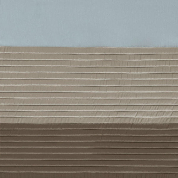 English Elm Polyoni Pintuck Curtain Panel - Elegant Striped Design, Light-Filtering, Versatile Hanging Options B03598066-GIGA