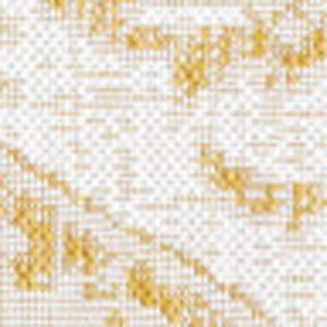 HomeRoots 5' X 8' Cream & Yellow Medallion Area Rug - Stylish, Durable Indoor/Outdoor Floor Covering for Any Space 703007