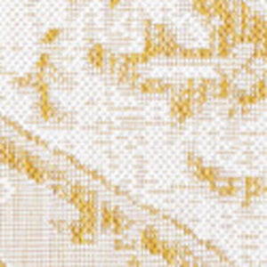 HomeRoots 9' Cream and Yellow Medallion Area Rug - Stylish Indoor/Outdoor Accent for High-Traffic Spaces 703009