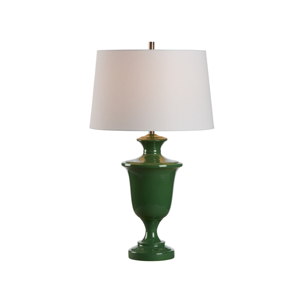 Chelsea House Kilnbourne Ceramic Lamp In Rich Green Glaze — 28" Urn-Style Ambient Lighting For Modern & Classic DéCor 70303