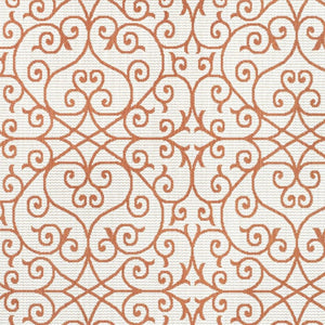HomeRoots 8' X 10' Cream and Orange Geometric Area Rug - Stylish, Durable Accent for Indoor or Outdoor Spaces 703043