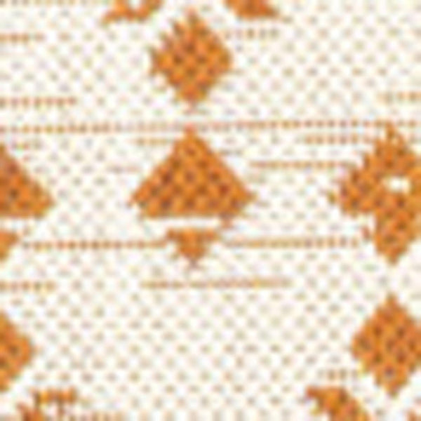 HomeRoots 8' X 10' Cream and Orange Trellis Rug – Stylish, Weather-Resistant Indoor/Outdoor Area Rug for Any Space 703053