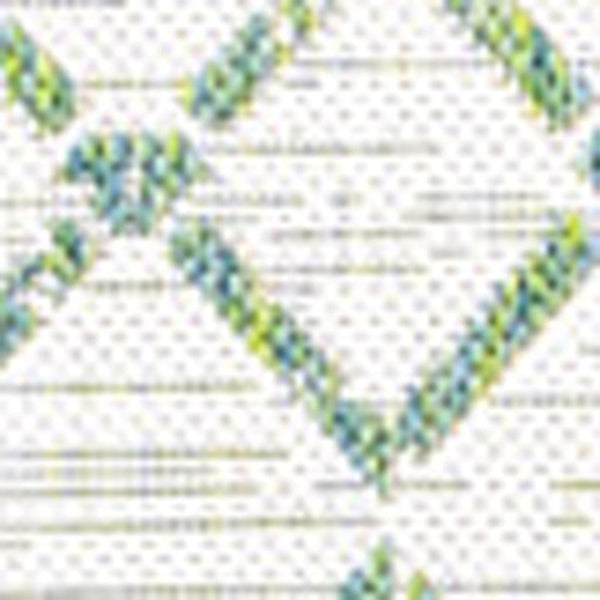 HomeRoots 9' X 12' Green and Ivory Trellis Rug - Versatile Indoor/Outdoor Design, Durable & Easy to Clean! 703069